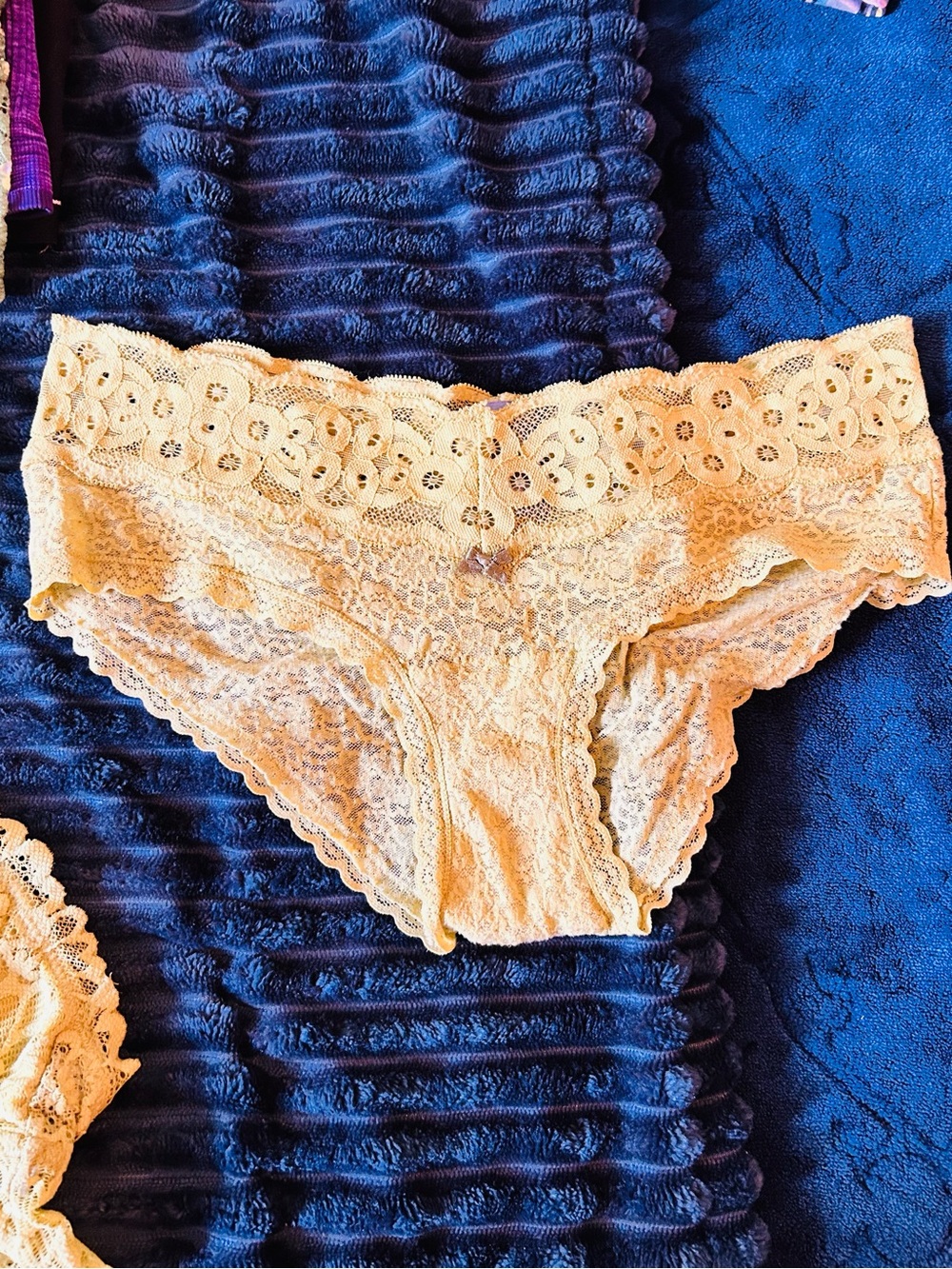 Women’s Lace Bralette - Yellow, Cream, Green, Purple, Black - Picture 16 of 16